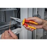 Bosch Alicates de punta fina VDE Professional, rectos 200mm, Pinzas rojo/Amarillo