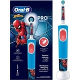 Braun Oral-B Vitality Pro 103 Kids Spiderman, Cepillo de dientes eléctrico azul/blanco