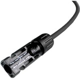  Cable de extensión solar 6mm², enchufe - toma 0,5 metros, 0%, Cable alargador negro