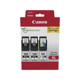 Canon 3712C009 cartucho de tinta 3 pieza(s) Original Alto rendimiento (XL) Negro, Cian, Magenta, Amarillo Alto rendimiento (XL), Negro, Cian, Magenta, Amarillo, 3 pieza(s), Multipack