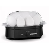 Cloer 6080 cuecehuevos 6 huevos 350 W Negro, Hervidor de huevos negro, 230 mm, 110 mm, 135 mm, 700 g, 220 - 240 V