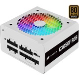 Corsair CX Series CX650F RGB unidad de fuente de alimentación 650 W 24-pin ATX ATX Blanco, Fuente de alimentación de PC blanco, 650 W, 100 - 240 V, 47 - 63 Hz, 10 - 5 A, 24-pin ATX, PC