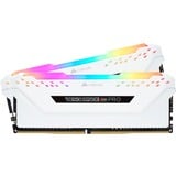 Corsair Vengeance CMW16GX4M2D3600C18W módulo de memoria 16 GB 2 x 8 GB DDR4 3600 MHz, Memoria RAM blanco, 16 GB, 2 x 8 GB, DDR4, 3600 MHz, 288-pin DIMM