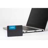 Crucial BX500 2.5" 1000 GB SATA 3D NAND, Unidad de estado sólido negro, 1000 GB, 2.5", 540 MB/s, 6 Gbit/s