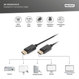 Digitus AK-340106-010-S, Cable negro
