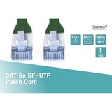 Digitus Cable de parche CAT 5e SF/UTP 5m verde