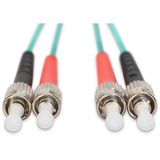 Digitus Cable de parche LWL, dúplex, conector ST > ST, multimodo OM3 turquesa