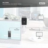 Digitus DN-170063, UPS negro
