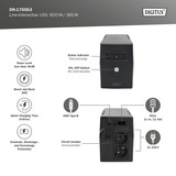Digitus DN-170063, UPS negro