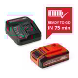 EINHELL PLUS Power-X-Change Starter-Kit, 18Volt 4Ah, Conjunto negro/Rojo