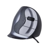 Evoluent Evoluent D ratón Oficina mano derecha USB tipo A Laser 3200 DPI negro/Plateado, mano derecha, Diseño vertical, Laser, USB tipo A, 3200 DPI, Negro