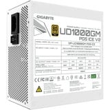GIGABYTE GP-UD1000GM PG5 V2 ICE, Fuente de alimentación de PC blanco