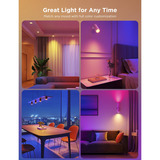 Govee Bombilla Inteligente RGBWW GU10, Lámpara LED Bombilla inteligente, Wi-Fi/Bluetooth, Blanco, LED, GU10, Multi