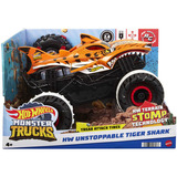 Hot Wheels Monster Trucks HGV87 vehículo de juguete, Radiocontrol Monster truck, 4 año(s), AA, Plástico, Negro, Naranja