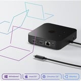 ICY BOX IB-DK4090-C Acoplamiento USB 3.2 Gen 2 (3.1 Gen 1) Type-C Negro, Estación de acoplamiento Acoplamiento, USB 3.2 Gen 2 (3.1 Gen 1) Type-C, 85 W, 1000 Mbit/s, Negro, 4K Ultra HD