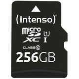 Intenso microSD 256GB UHS-I Perf CL10| Performance Clase 10, Tarjeta de memoria negro, 256 GB, MicroSD, Clase 10, UHS-I, 90 MB/s, Class 1 (U1)