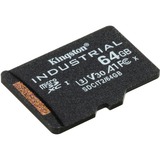 Kingston Industrial 64 GB MicroSDXC UHS-I Clase 10, Tarjeta de memoria negro, 64 GB, MicroSDXC, Clase 10, UHS-I, Class 3 (U3), V30