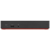 Lenovo ThinkPad USB-C Dockingstation Generalüberholt, Estación de acoplamiento negro