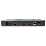 Lenovo Thunderbolt 3 Dock Gen 2 Reacondicionado, Estación de acoplamiento negro