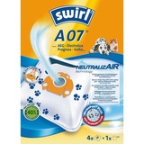 Swirl A 07 NeutralizAir Aspiradora cilíndrica Bolsa para el polvo, Bolsas de aspiradora Aspiradora cilíndrica, Bolsa para el polvo, 4 pieza(s)