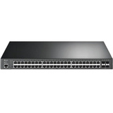 TP-Link Omada SG3452XP switch Gestionado L2+ Gigabit Ethernet (10/100/1000) Energía sobre Ethernet (PoE) 1U Negro, Interruptor/Conmutador Gestionado, L2+, Gigabit Ethernet (10/100/1000), Energía sobre Ethernet (PoE), Montaje en rack, 1U