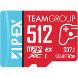 Team Group TAPMSDE512GIV30A102, Tarjeta de memoria rojo/Azul