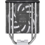 Thermaltake Toughair 310 Procesador Enfriador 12 cm Negro, Plata, Disipador de CPU Enfriador, 12 cm, 500 RPM, 2000 RPM, 23,6 dB, 58,35 cfm