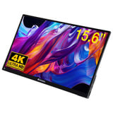 Verbatim 32238 pantalla para PC 39,6 cm (15.6") 3840 x 2160 Pixeles 4K Ultra HD LCD Pantalla táctil Negro, Monitor LED negro, 39,6 cm (15.6"), 3840 x 2160 Pixeles, 4K Ultra HD, LCD, 6 ms, Negro
