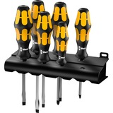 Wera 932 S/6 Juego de destornilladores Kraftform + soporte, 6 piezas negro/Amarillo
