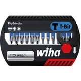 Wiha Juego de puntas FlipSelector T-Bit 25mm, 13 piezas, Conjuntos de bits negro/Azul