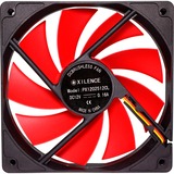 Xilence XPF120.R Carcasa del ordenador Ventilador 12 cm Negro, Rojo negro/Rojo, Ventilador, 12 cm, 1300 RPM, 26 dB, 44,71 cfm, Negro, Rojo