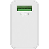 goobay 44955 cargador de dispositivo móvil Blanco Interior blanco, Interior, Corriente alterna, 5 V, IP20, Blanco