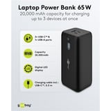 goobay Powerbank para portátil 20.000 mAh con Power Delivery, Banco de potencia negro