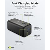 goobay Powerbank para portátil 20.000 mAh con Power Delivery, Banco de potencia negro