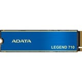 ADATA LEGEND 710 1 TB M.2 PCI Express 3.0 NVMe 3D NAND, Unidad de estado sólido azul/Dorado, 1 TB, M.2, 2400 MB/s