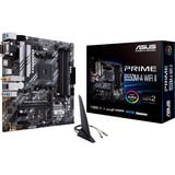 ASUS PRIME B550M-A WIFI II AMD B550 Zócalo AM4 micro ATX, Placa base negro/Plateado, AMD, Zócalo AM4, AMD Ryzen™ 3, AMD Ryzen™ 5, AMD Ryzen™ 7, 3rd Generation AMD Ryzen™ 9, AMD Ryzen 9 5th Gen, Zócalo AM4, DDR4-SDRAM, 128 GB