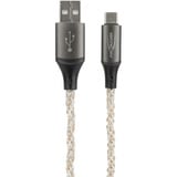 Ansmann Cable USB-A a USB tipo C negro/Transparente