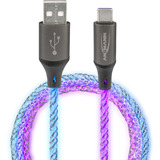 Ansmann Cable USB-A a USB tipo C negro/Transparente