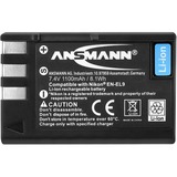 Ansmann Li-Ion battery packs A-NIK EN EL9 Ión de litio 1000 mAh, Batería para cámara 1000 mAh, 7,4 V, Ión de litio