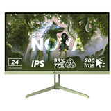 Arozzi AZ-NO-24T1K200, Monitor de gaming verde