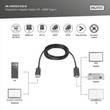 Digitus AK-340303-010-S, Adaptador negro