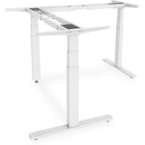 Digitus Base de escritorio de bipedestación de altura ajustable de forma eléctrica, ángulo de 90° (en forma de L), Soporte blanco, ángulo de 90° (en forma de L), 120 kg, Eléctrico, Con forma de L, 3 pata(s), Blanco, 12,5 cm