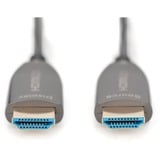 Digitus Cable híbrido de fibra óptica HDMI AOC, UHD 8K negro