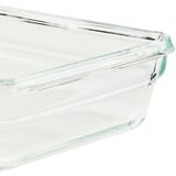 Emsa CLIP & CLOSE N1040800 recipiente de almacenar comida Rectangular Caja 0,85 L Transparente 1 pieza(s) transparente/Rojo, Caja, Rectangular, 0,85 L, Transparente, Vidrio, 420 °C