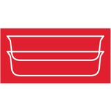 Emsa CLIP & CLOSE N1040800 recipiente de almacenar comida Rectangular Caja 0,85 L Transparente 1 pieza(s) transparente/Rojo, Caja, Rectangular, 0,85 L, Transparente, Vidrio, 420 °C