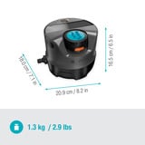 GARDENA Sistema de riego AquaPrecise, aéreo, Sistemas de riego gris/Turquesa