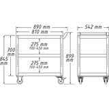 Hazet Carro de servicio Assistent 167-3, Carros de herramienta azul/Negro
