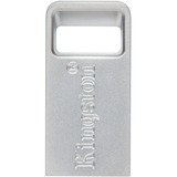 Kingston DataTraveler Micro unidad flash USB 64 GB USB tipo A 3.2 Gen 1 (3.1 Gen 1) Plata, Lápiz USB plateado, 64 GB, USB tipo A, 3.2 Gen 1 (3.1 Gen 1), 200 MB/s, Sin tapa, Plata