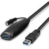 Lindy 43156 cable USB USB 3.2 Gen 1 (3.1 Gen 1) 10 m USB A 5 Gbit/s Negro, Cable alargador negro, 10 m, USB A, USB A, USB 3.2 Gen 1 (3.1 Gen 1), 5 Gbit/s, Negro