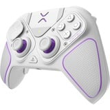 PDP 052-002-WH mando y volante Violeta, Blanco RF/USB Gamepad Analógico/Digital PC, PlayStation 4, PlayStation 5 blanco, Gamepad, PC, PlayStation 4, PlayStation 5, Cruceta, Analógico/Digital, 5 ms, Inalámbrico y alámbrico
